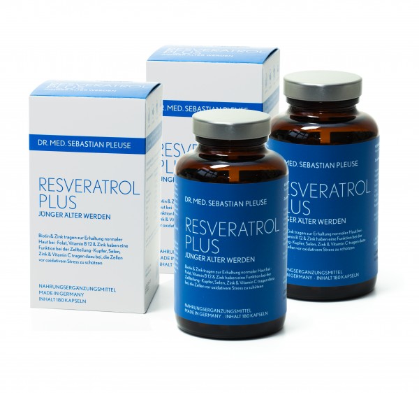 Resveratrol Plus DOPPEL-MEGAPACK (6 Monate)