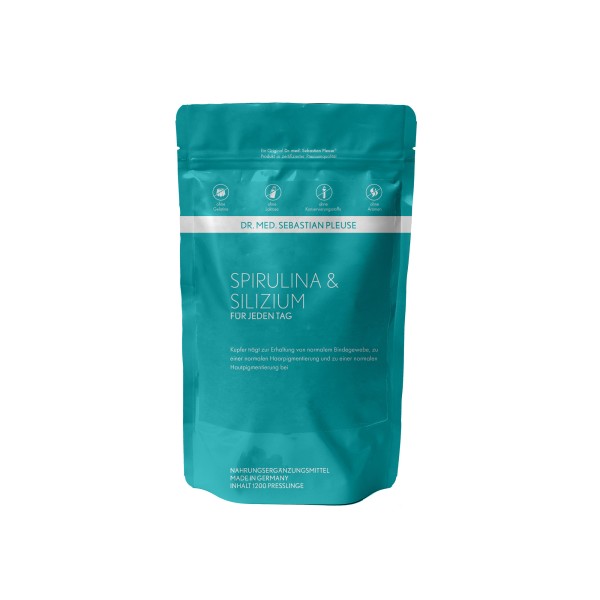 Spirulina & Silizium 1.200 Presslinge (6,5 Monate)