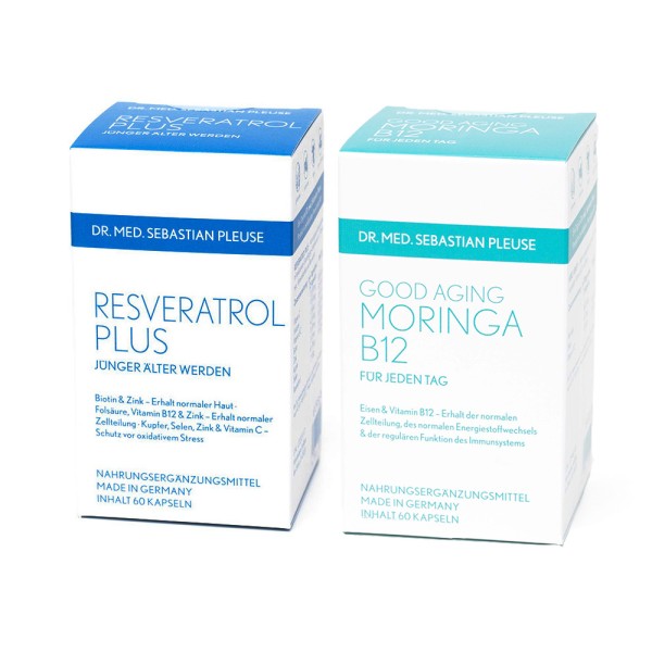 Set "Good Aging" - Resveratrol Plus & Moringa B12 (1 Monat)
